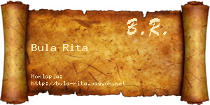 Bula Rita névjegykártya
